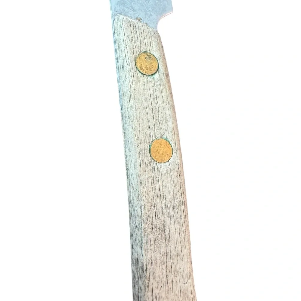 🔪 LC Japan Stainless Steel Serrated Knife 🪵‎ Wood Handle 8.5” 🔪